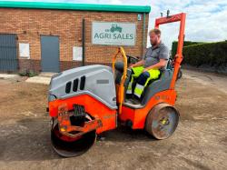 HAMM HD10C VV DOUBLE DRUM ROLLER*C/W ROLL BAR*VIDEO*