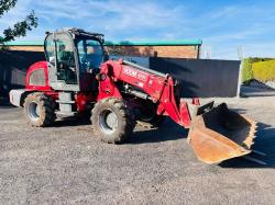 HZM 825T TURBO ARTICULATED TELEHANDLER *C/W BUCKET AND FORKS*READING 618 HOURS*VIDEO*