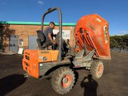 AUSA D400 AHG SWIVLE TIP DUMPER*YEAR 2015*2609 HOURS*VIDEO*