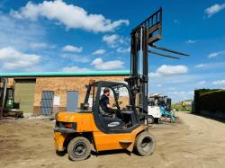 SAMSUNG FX45D FORKLIFT*C/W PALLET TINES*VIDEO*