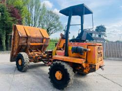 THWAITES 5 TON 4WD DUMPER C/W ROLE BAR & CANOPY *VIDEO*