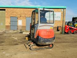 KUBOTA MINI EXCAVATOR*C/W OFFSET BOOM*VIDEO*