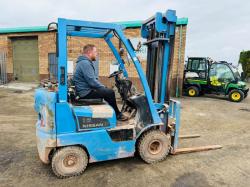 NISSAN 16 PETROL/GAS FORKLIFT*C/W SIDESHIFT*YEAR 2010*VIDEO*