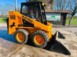 MUSTANG 940 4WD SKIDSTEER C/W BUCKET *VIDEO*