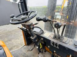 SAMSUNG 2 STAGE MASTED FORKLIFT*C/W YANMAR ENGINE*VIDEO*