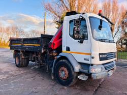 DAF LF55.220 4X2 TIPPER LORRY C/W HIAB 099 CRANE , CHOICE OF 5 *VIDEO*
