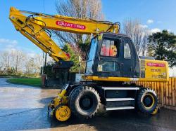 KOMATSU PW170ES-6K 4WD WHEELED EXCAVATOR C/W QUICK HITCH & RAILWAY GEAR *VIDEO*