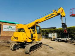 KOMATSU LC605 TRACKED CRANE*C/W RUBBER TRACKS*VIDEO*