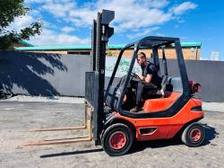 LINDE H25T GAS FORKLIFT *C/W PALLET TINES*VIDEO*