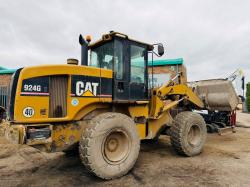CATERPILLAR 924G LOADING SHOVEL*C/W BUCKET*VIDEO*