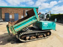 KOMATSU CD30-1 TRACKED DUMPER*C/W RUBBER TRACKS*VIDEO*