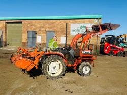 KUBOTA GB20 4WD COMPACT TRACTOR*C/W FRONT LOADER & ROTOVATOR*