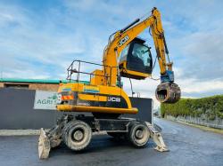 JCB JS160W EXCAVATOR*HIGHRISE CAB*C/W SELECTOR GRAB*YEAR 2012*VIDEO*