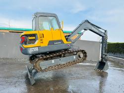 VOLVO EC55D RUBBER BLOCK TRACKS EXCAVATOR *YEAR 2017*C/W BUCKET*VIDEO*