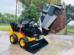 JCB 260 4WD SKIDSTEER *YEAR 2017, ONLY 182 HOURS * C/W WHEEL SAW & BUCKET *VIDEO*