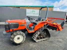 KUBOTA GB180 HALF TRACK COMPACT TRACTOR*C/W ROTOVATOR*VIDEO*