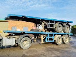 2.5M X 8M TWIN AXLE FLAT TRAILERS*CHOICE OF 2*VIDEO*