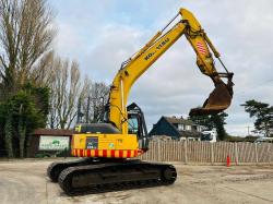 KOMATSU PC228USLC-3 EXCAVATOR * ZERO SWING * C/W DEMOLITION GARUDS *VIDEO*