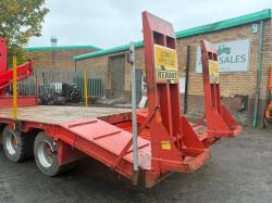 HERBST 19 TONNE TWIN AXLE TRAILER*C/W BONFIGLIOLI P10200 CRANE*VIDEO*