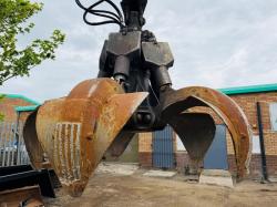 TEREX FUCHS MHL 331 HRC SCRAP HANDLER*C/W SCRAP GRAB*VIDEO*