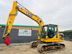 KOMATSU PC130 TRACKED EXCAVATOR*C/W QUICK HITCH*YEAR 2009*VIDEO*