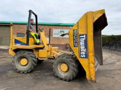 THWAITES 7 TONNE STRAIGHT TIP DUMPER*C/W PERKINS ENGINE*VIDEO*