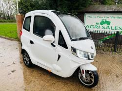YINJIAN BATTERY POWERED TRICYCLE *YEAR 2021, ROAD REGISTERED* C/W TRAILER *VIDEO*