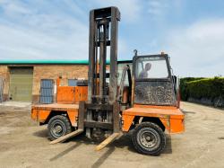 BOSS 556 HH SIDE LOADING FORK LIFT*C/W PALLET TINES*VIDEO*