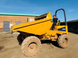 THWAITES 6 TONNE STRAIGHT TIP DUMPER*3141 HOURS*VIDEO*