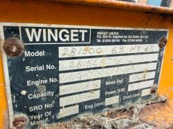 WINGET 2B1500 STRAIGHT TIP DUMPER*C/W ROLL BAR*VIDEO*