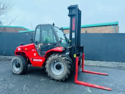 MANITOU M50-4 ROUGH TERRAIN FORKLIFT*C/W PALLET TINES*VIDEO*