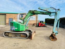 MITSUBISHI MX55 RUBBER TRACKED EXCAVATOR*C/W OFFSET BOOM*VIDEO*