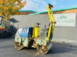AMMANN AV12-2 DOUBLE DRUM ROLLER*TURNS OVER DIESEL ISSUES*VIDEO*