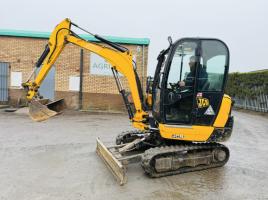 JCB 8026 EXCAVATOR *ZERO SWING*YEAR 2018*3378 HOURS* C/W 2 BUCKETS*VIDEO*