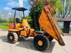 THWAITES 5 TON 4WD DUMPER C/W ROLE BAR & CANOPY *VIDEO*