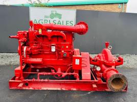 CUMMINGS N-855-F 6 INCH WATER PUMP *C/W 6 CYLINDER ENGINE*VIDEO*