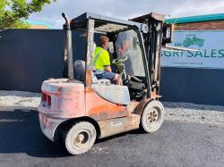 DOOSAN D25S-5 3 STAGE MAST FORKLIFT*YEAR 2012*VIDEO*
