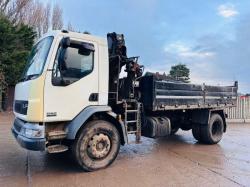 DAF LF55.220 4X2 TIPPER LORRY C/W HIAB 099 CRANE CHOICE OF 5 *VIDEO*