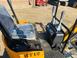 *NEW*JPC HT12 EXCAVATOR*CHOICE OF 2*C/W TWIN AXLE TRAILER*VIDEO*