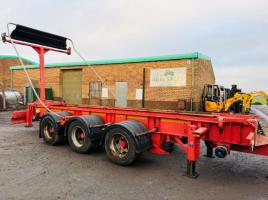 TRI AXLE HOOK LOADER TRAILER*C/W EASY SHEET*VIDEO*