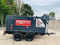 YORPOWER YP40EM MOBILE 40KVA TWIN AXLE GENERATOR C/W PERKINS ENGINE *VIDEO* 