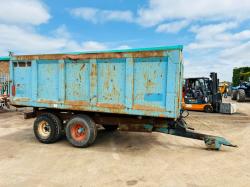 KEN WOOTTON DOUBLE AXLE TIPPING TRAILER*VIDEO*