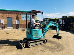 KOBELCO SK17SR-5 EXCAVATOR*YEAR 2016*C/E BUCKET*VIDEO*