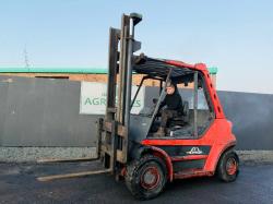 LINDE H60D FORKLIFT*C/W PALLET TINES*ENGINE SMOKES*VIDEO*