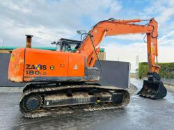 HITACHI ZAXIS ZX180LC-5B EXCAVATOR*YEAR 2014*C/W QUICK HITCH & BUCKET*VIDEO*