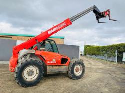 MANITOU MT732 TELEHANDLER*C/W PALLET TINES*VIDEO*