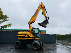 JCB JS145 WHEELED EXCAVATOR*C/W BUCKET*VIDEO*