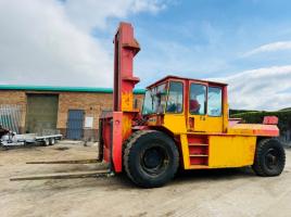 LANSING TR25 2 STAGE MASTED FORKLIFT*C/W PALLET TINES*VIDEO*