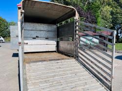 IFOR WILLIAMS TWIN AXLE CATTLE BOX C/W PARTIONING *VIDEO*