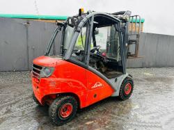 LINDE H30D FORKLIFT*DIESEL ISSUE*C/W PALLET TINES*VIDEO*
